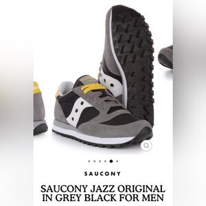 Saucony Jazz Black and Gray Sneakers Men’s 10.5